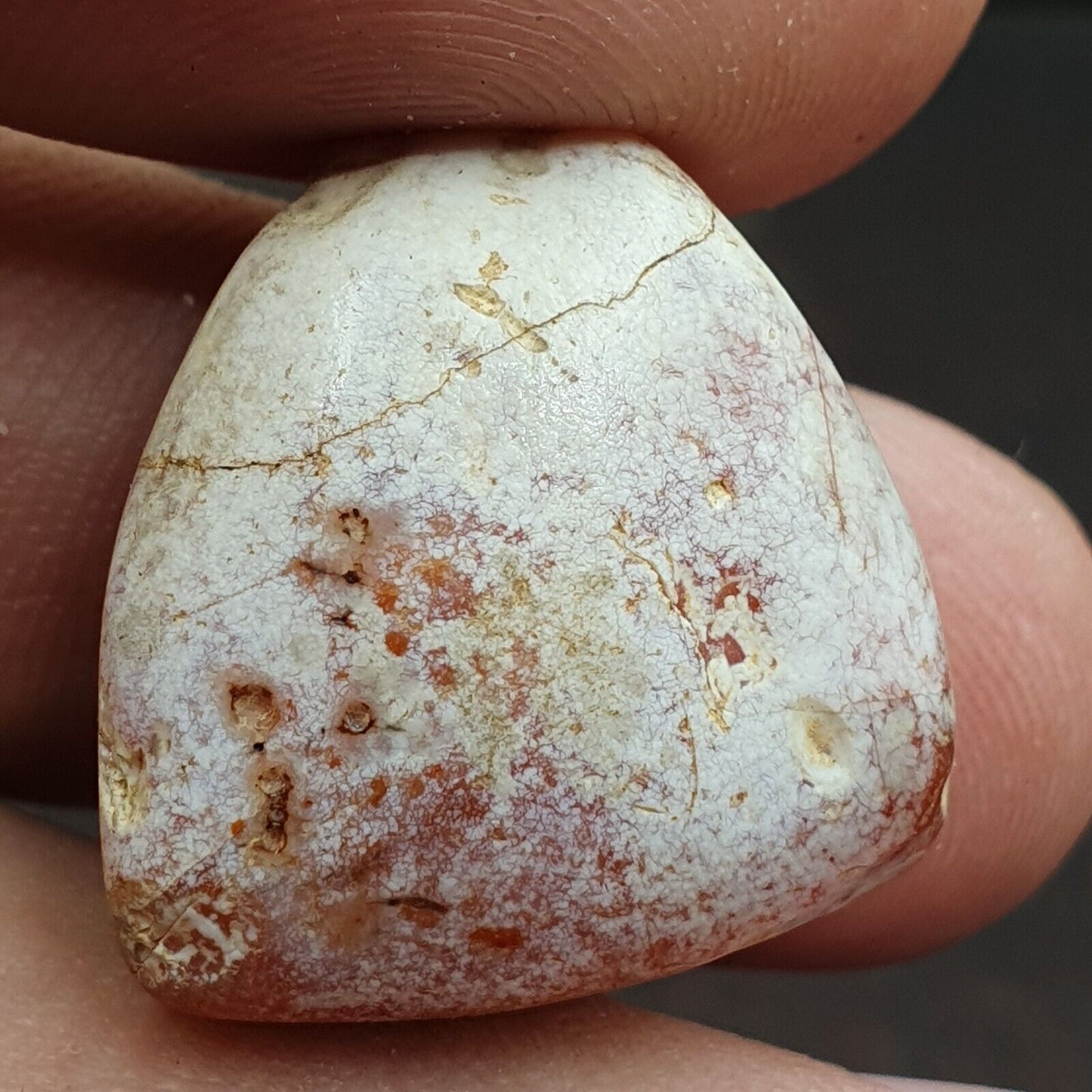 Karneol Antik ROTER Achat Stein Perlen Amulett Anhänger