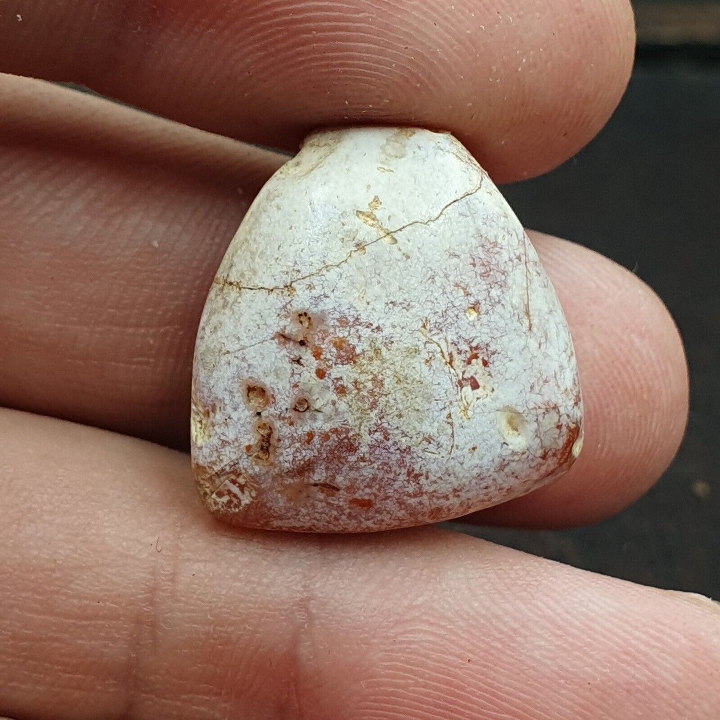 Karneol Antik ROTER Achat Stein Perlen Amulett Anhänger