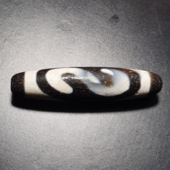 Himalayan Tibetan Dzi S Pattern Spiritual Amulet Mala Bead Unique Beads