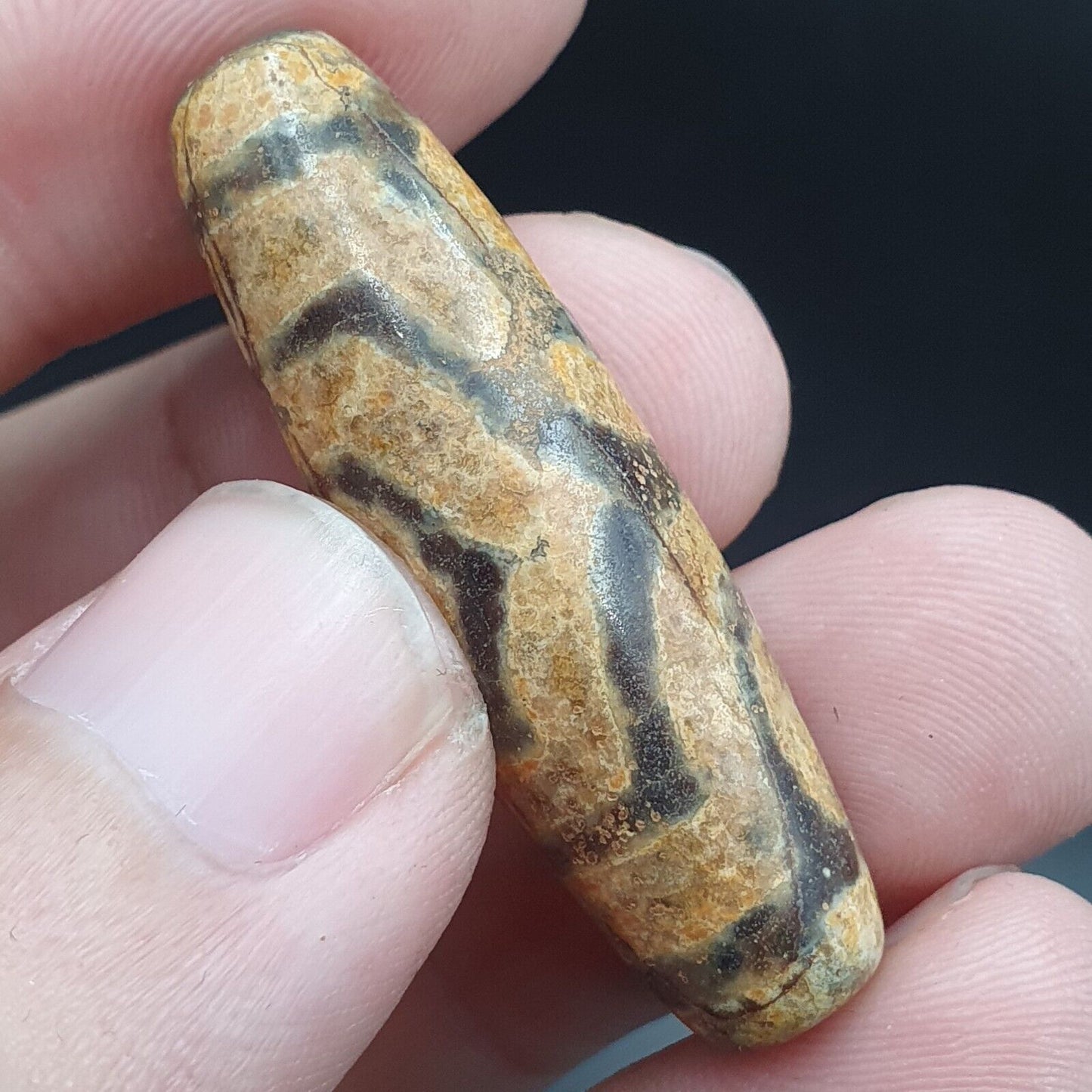 3 眼古董瑪瑙珠西藏喜馬拉雅天珠吊墜