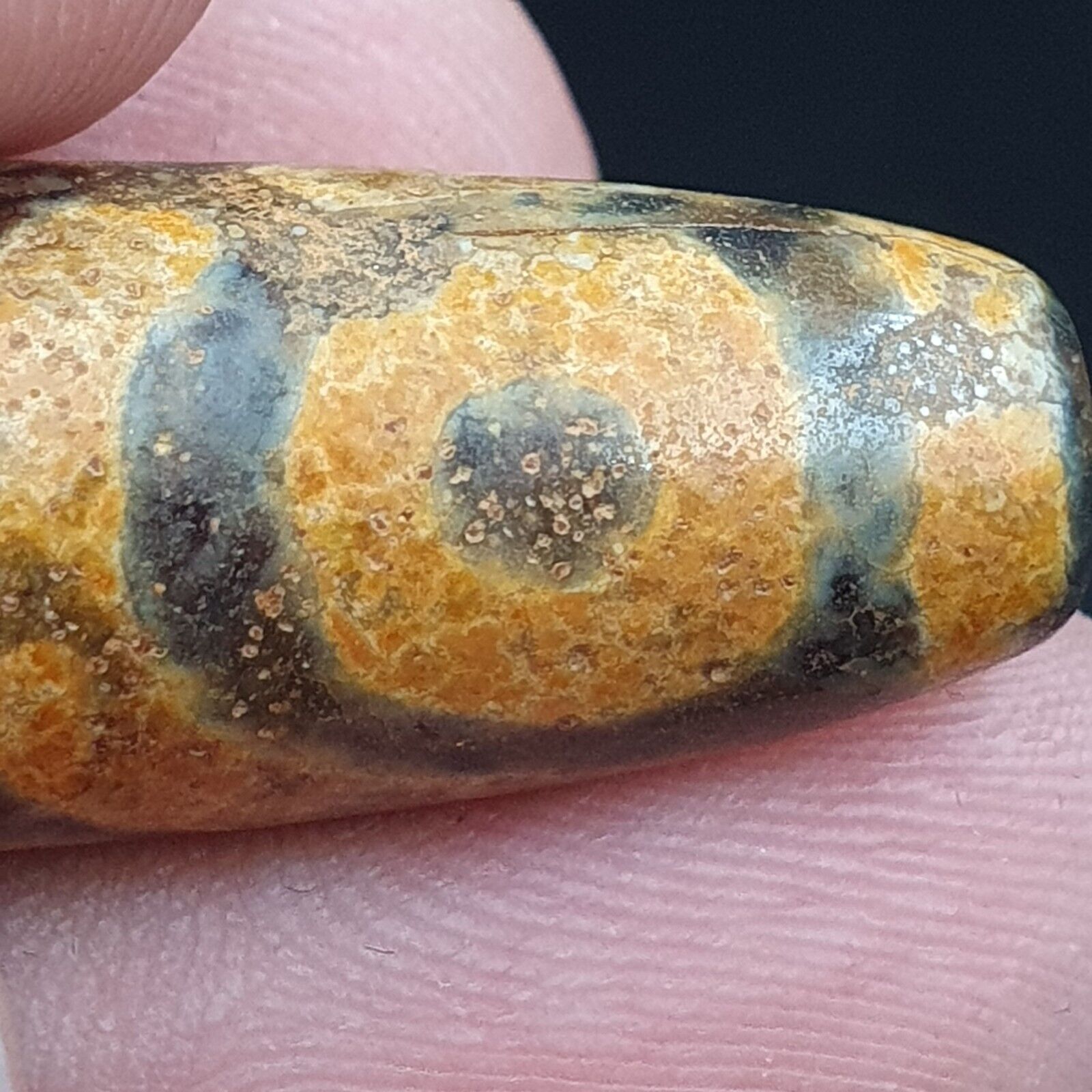 3 Eyes Antique Agate bead Tibet Himalayan Dzi pendant