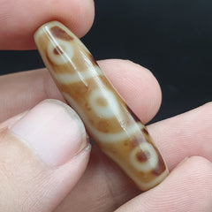 9 Falling Eyes Tibetan dzi bead old amulet vintage Agate Tibet gzi pendant