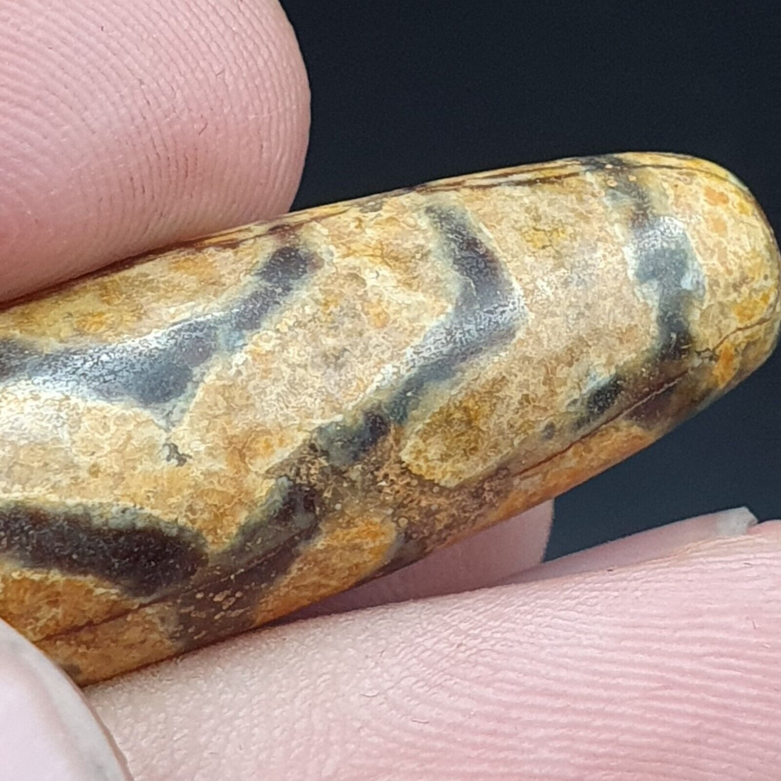 3 Eyes Antique Agate bead Tibet Himalayan Dzi pendant
