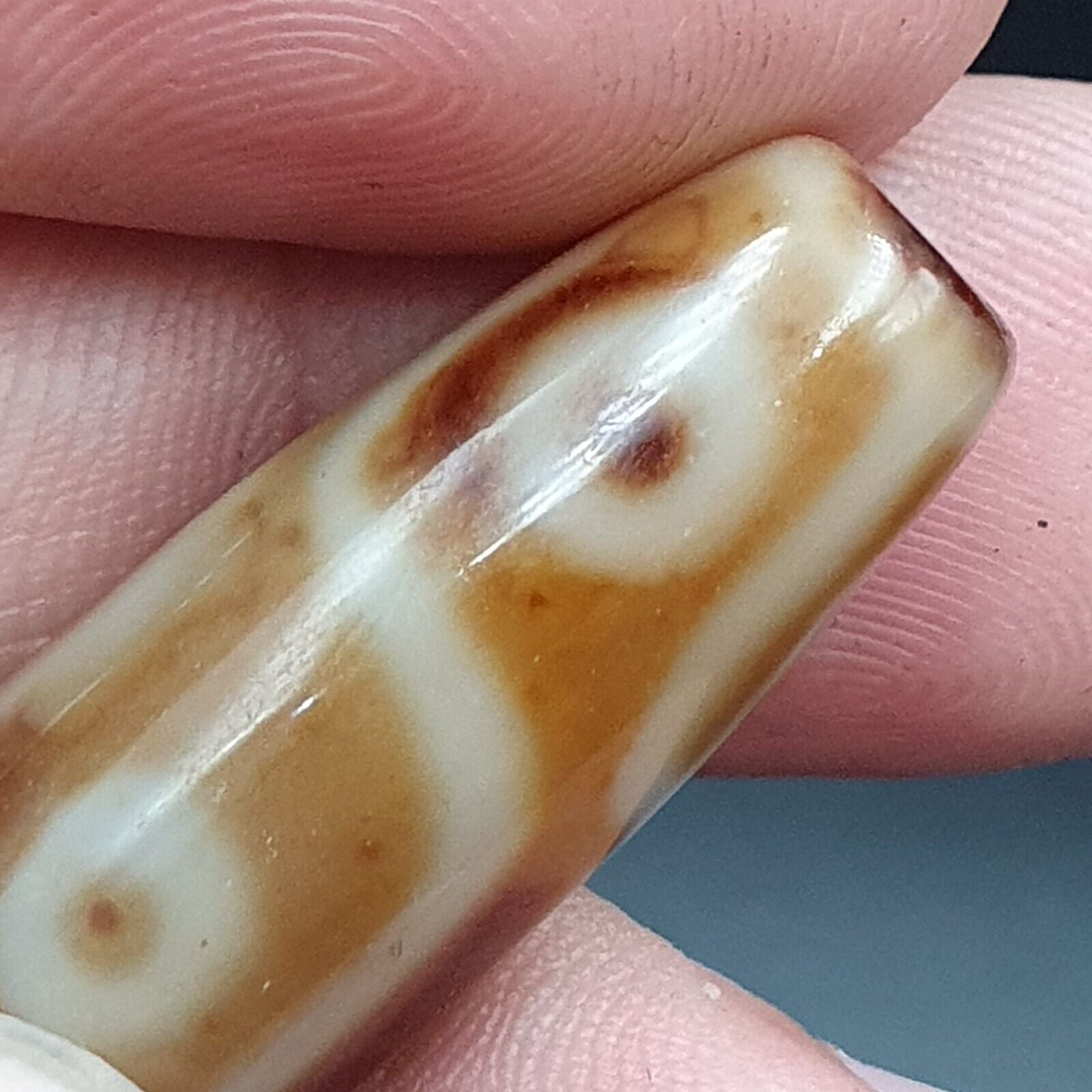 9 Falling Eyes Tibetan dzi bead old amulet vintage Agate Tibet gzi pendant