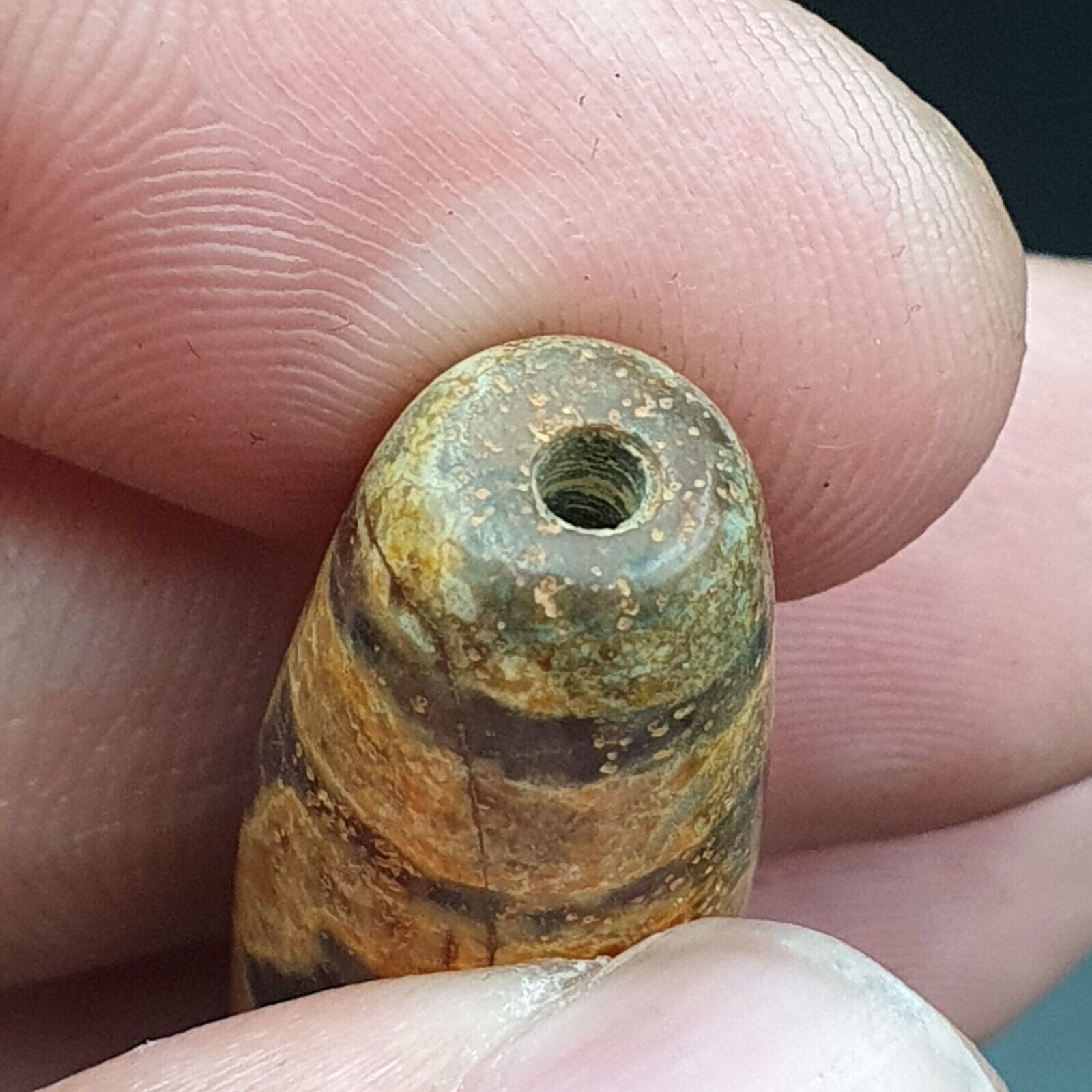 3 Eyes Antique Agate bead Tibet Himalayan Dzi pendant