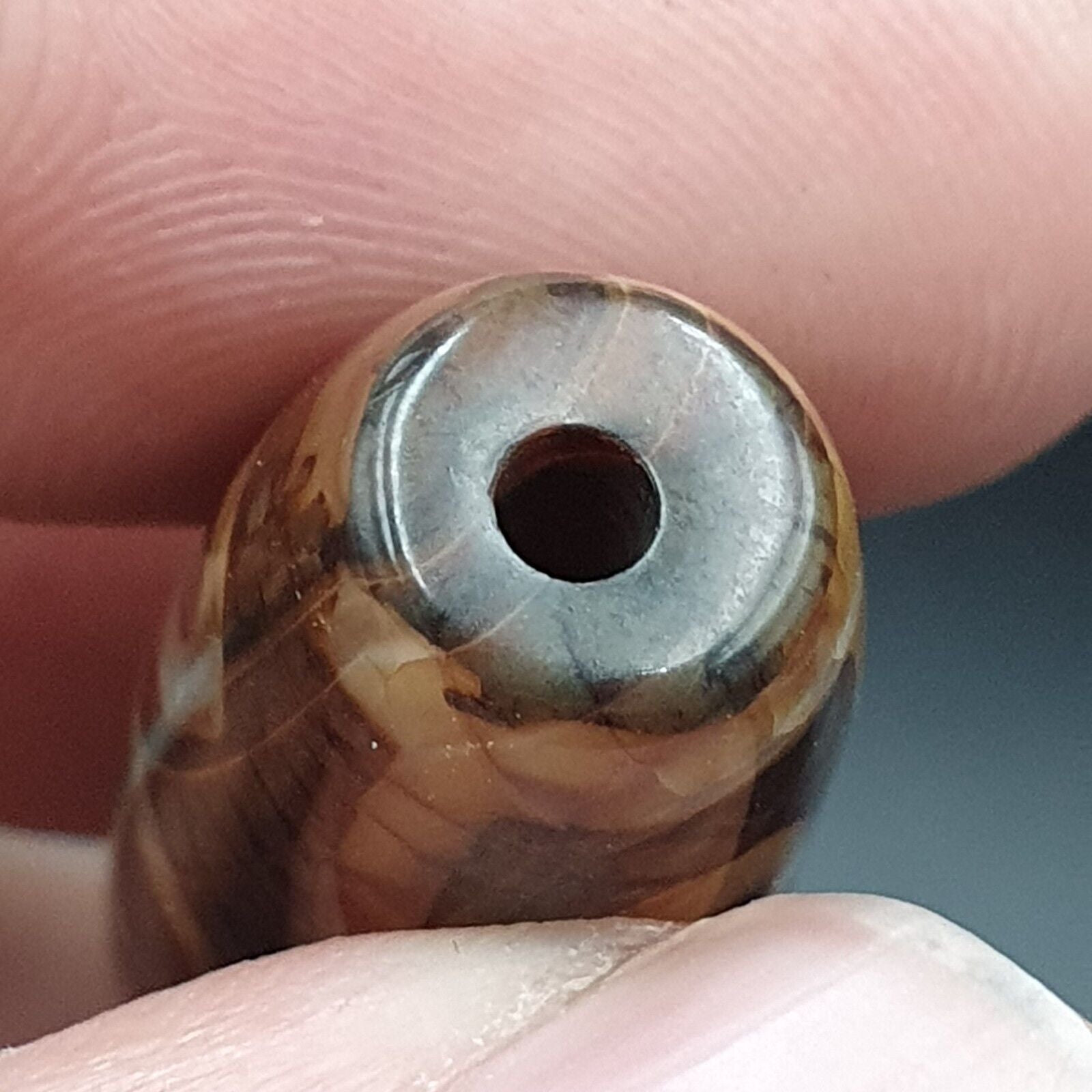 9 Falling Eyes Tibetan dzi bead old amulet vintage Agate Tibet gzi pendant