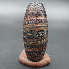 Dragon Skin Agate Himalayan Indo Tibetan Agate bead Amulet Bead #24