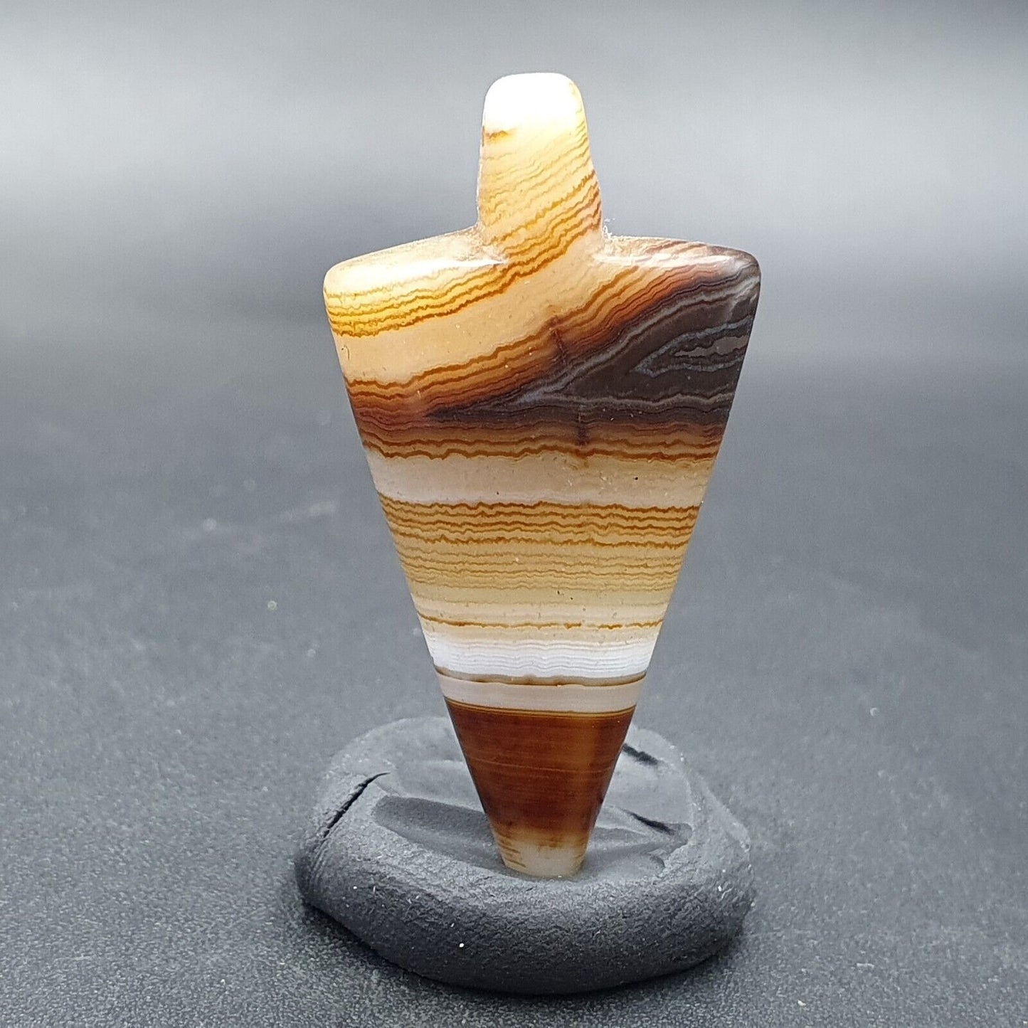 Antike tibetische Himalaya-Achat-Anhänger-Amulett-Perle #128
