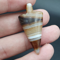Antique Tibetan Himalayan Agate Pendent Amulet Bead #128