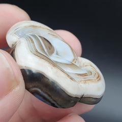 Antique Tibetan Himalayan Carving Agate Pendent Amulet Bead #129