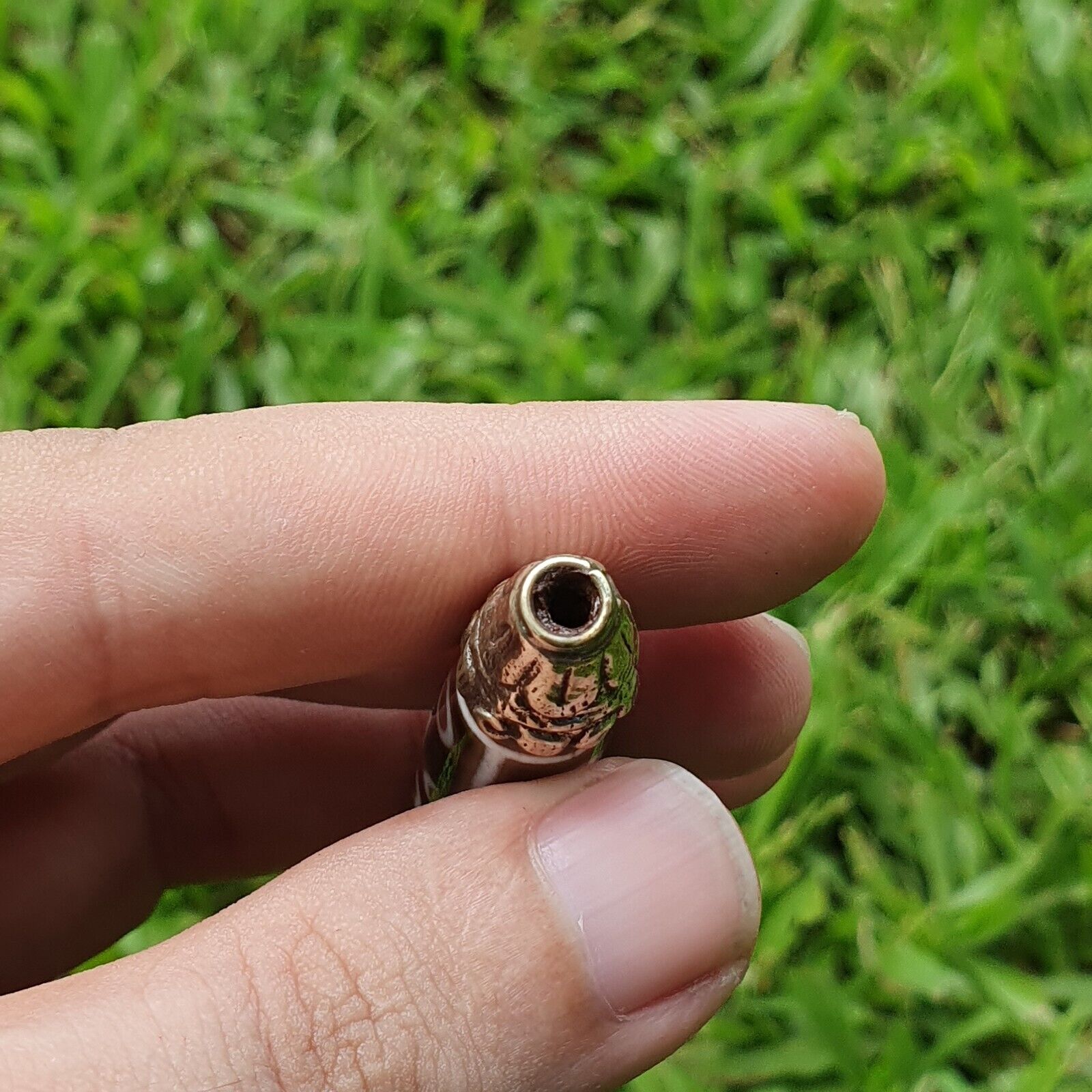 Amazing 9 Eyes Tibetan Nepalese dzi bead Agate pendant