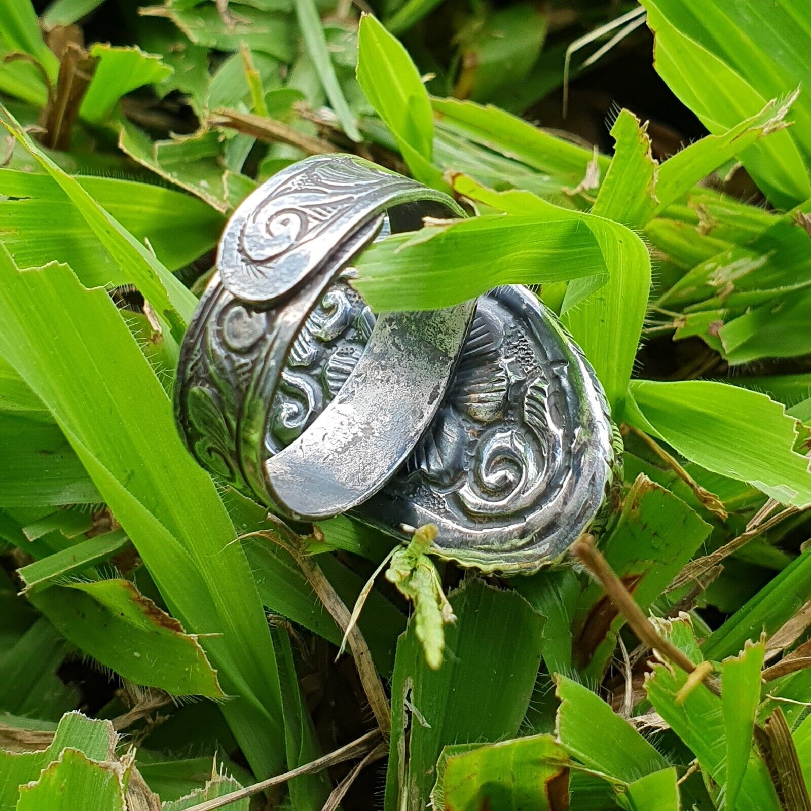 Big Men natural gemstone jewelry SILVER Ring