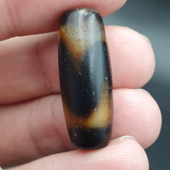 B#4 Antique Tibetan Old Agate Powerful Dzi Amulet Bead