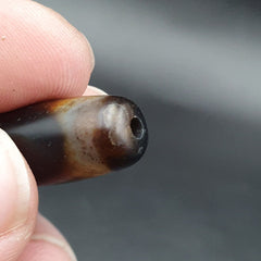 B#4 Antique Tibetan Old Agate Powerful Dzi Amulet Bead