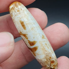 B#8 Antique Tibetan Old Agate Dzi Amulet Bead