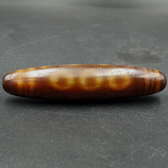 Antique Tibetan Old Agate Pure 5 Eye Powerful Dzi Amulet Bead