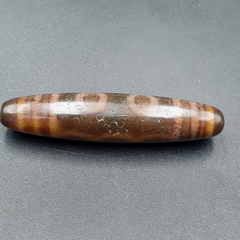 Antique Tibetan Old Agate Pure 5 Eye Powerful Dzi Amulet Bead