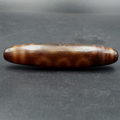 Antique Tibetan Old Agate Pure 5 Eye Powerful Dzi Amulet Bead