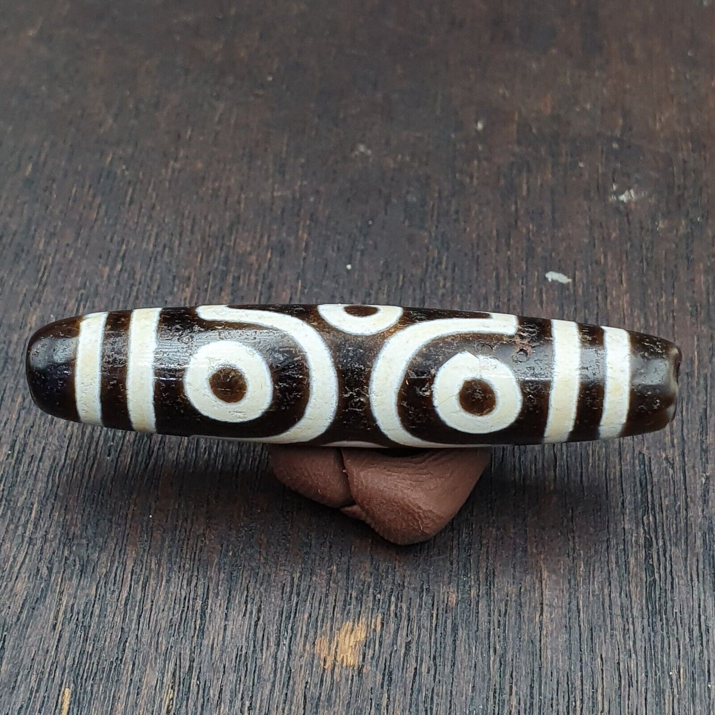 喜馬拉雅印度藏純 6 眼天珠護身符吊墜珠