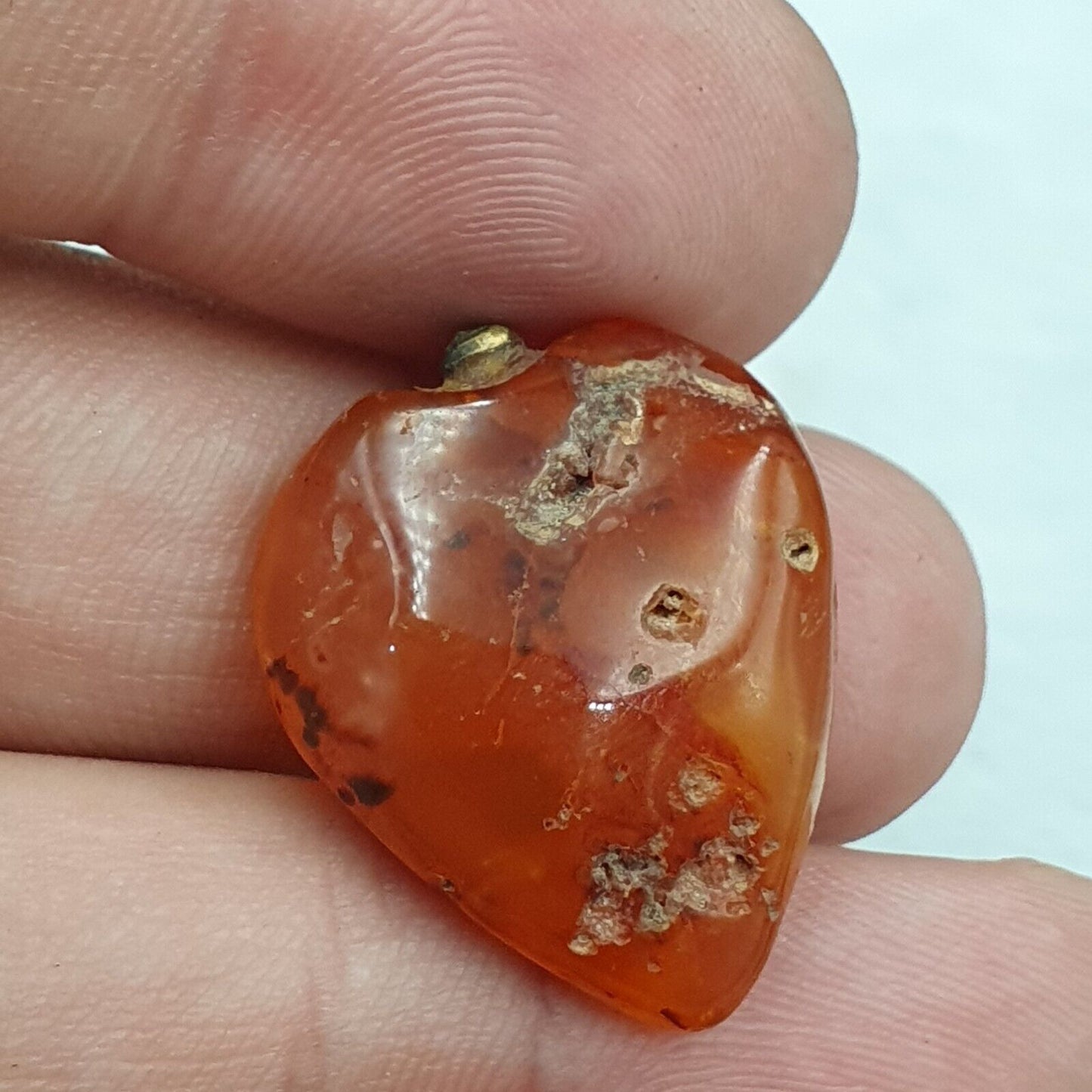 Lot 11 Stück antike antike Achatperlen-Anhänger