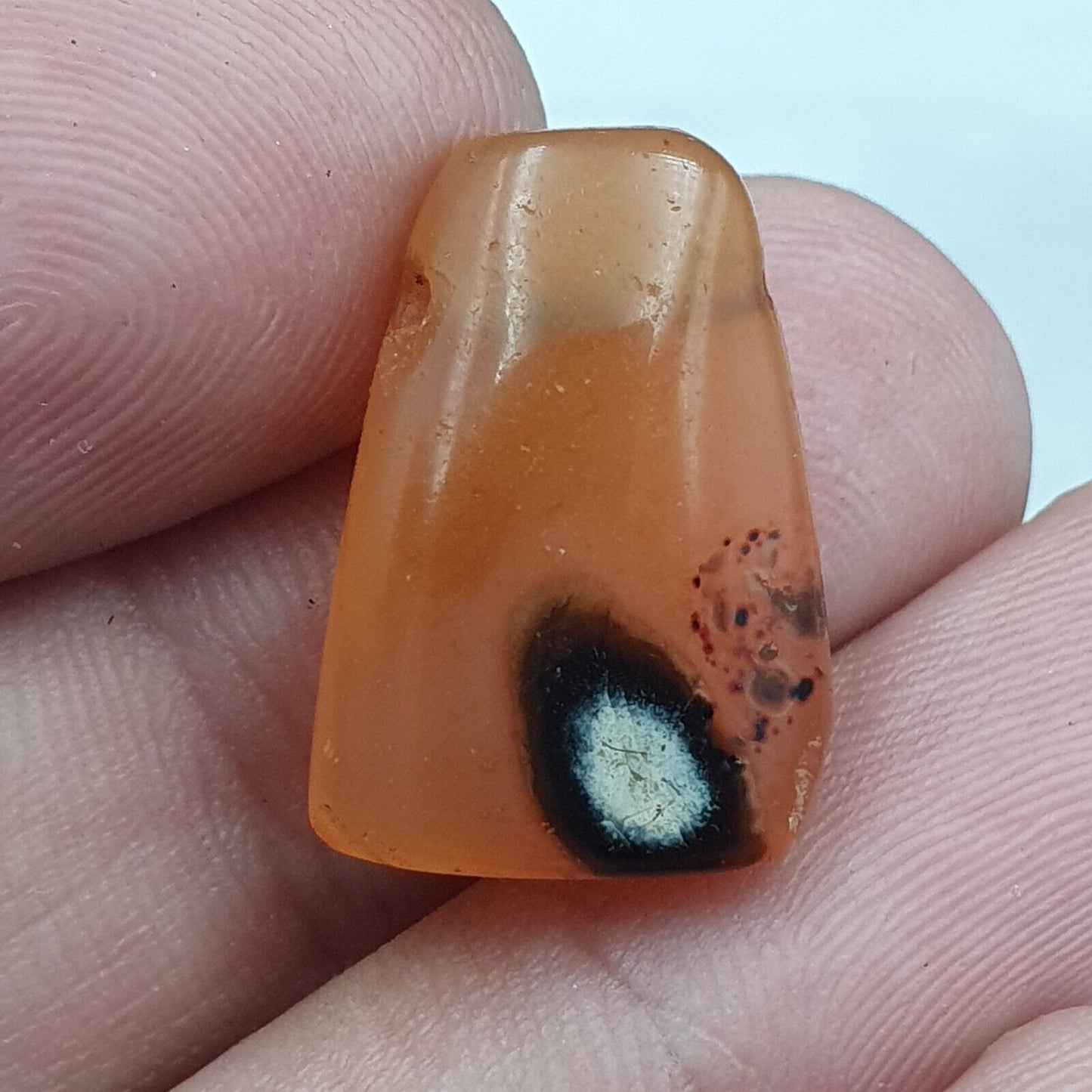 Lot 11 Stück antike antike Achatperlen-Anhänger