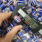 3.8 公斤批量古董威尼斯風格藍色玻璃 V 形珠用於珠寶製作