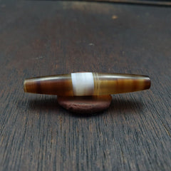 Antique Old Yemeni Agate Natural Rare pattern Banded Agate Bead 43.3mm BD-7-2