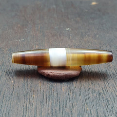 Antique Old Yemeni Agate Natural Rare pattern Banded Agate Bead 43.3mm BD-7-2