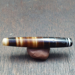 Antique Old Yemeni Agate Natural Rare pattern Banded Agate Bead 50mm BD-7-5