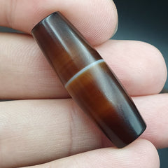 Antique Old Yemeni Agate Natural Rare pattern Banded Agate Bead 35.9mm BD-10