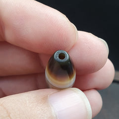 Antique Old Yemeni Agate Natural Rare pattern Banded Agate Bead 36mm BD-7-4