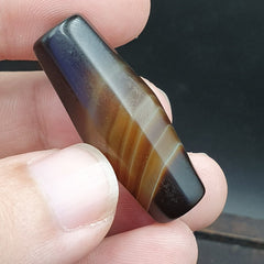 Antique Old Yemeni Agate Natural Rare pattern Banded Agate Bead 39mm BD-3