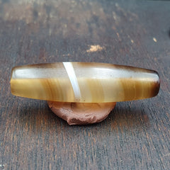 Antique Old Yemeni Agate Natural Rare pattern Banded Agate Bead 36.7mm BD-9