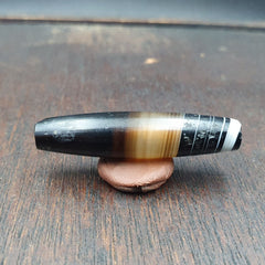 Antique Old Yemeni Agate Natural Rare pattern Banded Agate Bead 42.9mm BD-4