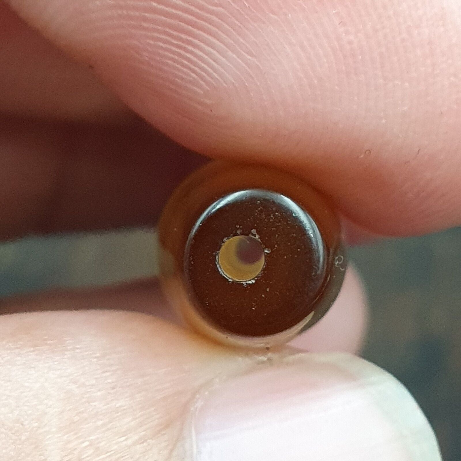 Antique Old Yemeni Agate Natural Rare pattern Banded Agate Bead 36.7mm BD-9