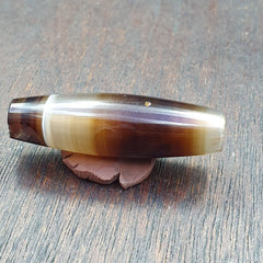 Antique Old Yemeni Agate Natural Rare pattern Banded Agate Bead 37.3mm BD-13