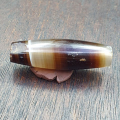 Antique Old Yemeni Agate Natural Rare pattern Banded Agate Bead 37.3mm BD-13