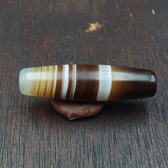 Antique Old Yemeni Agate Natural Rare pattern Banded Agate Bead 37mm BD-7