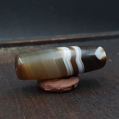 Antique Old Yemeni Agate Natural Rare pattern Banded Agate Bead 35.6mm BD-6