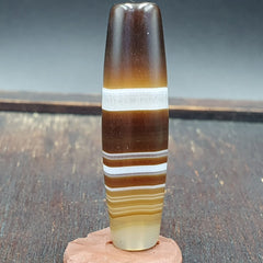 Antique Old Yemeni Agate Natural Rare pattern Banded Agate Bead 37mm BD-7