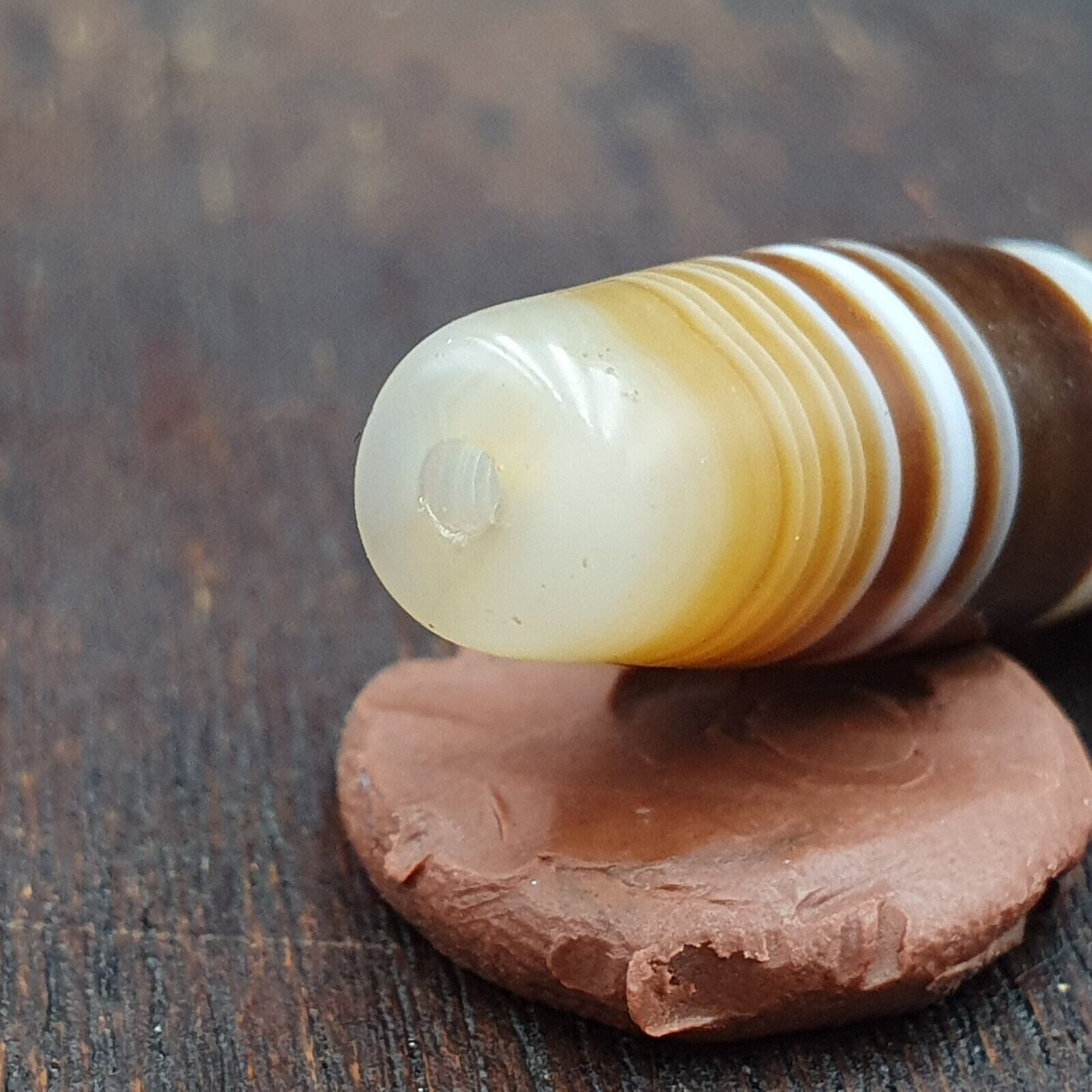 Antique Old Yemeni Agate Natural Rare pattern Banded Agate Bead 37mm BD-7