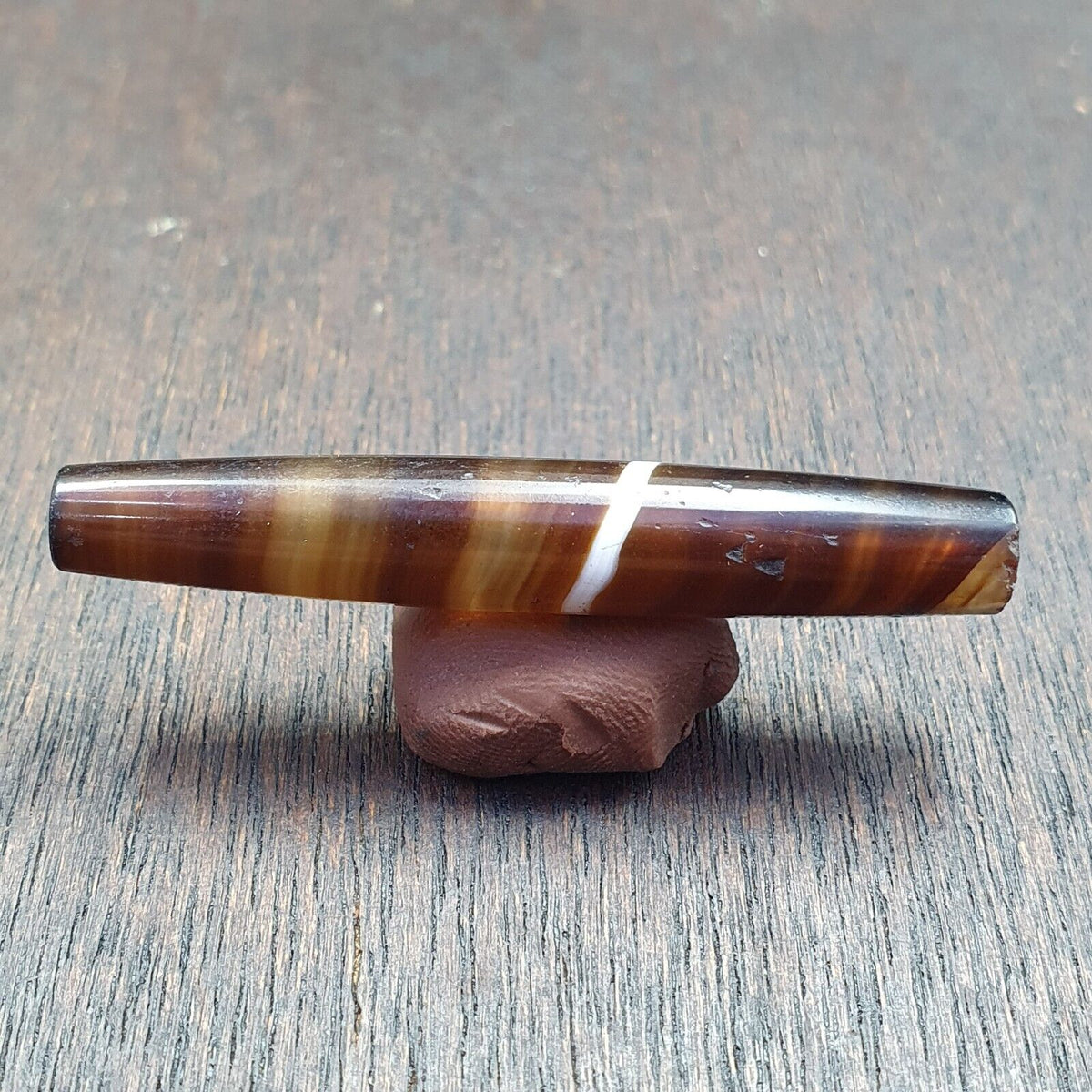 Antique Old Yemeni Agate Natural Rare pattern Banded Agate Bead 50mm BD-7-3