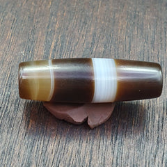 Antique Old Yemeni Agate Natural Rare pattern Banded Agate Bead 34.2mm BD-11