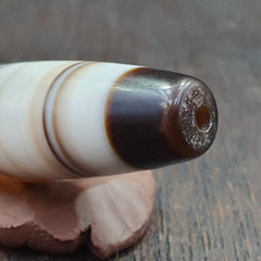 Antique Old Yemeni Agate Natural Rare pattern Banded Agate Bead 37.3mm BD-12