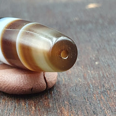 Antique Old Yemeni Agate Natural Rare pattern Banded Agate Bead 37mm BD-2