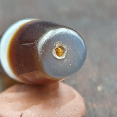 Antique Old Yemeni Agate Natural Rare pattern Banded Agate Bead 37mm BD-2