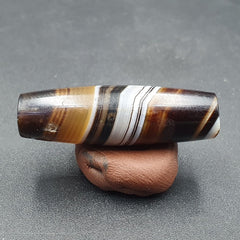 Antique Old Yemeni Agate Natural Rare pattern Banded Agate Bead 37mm BD-1