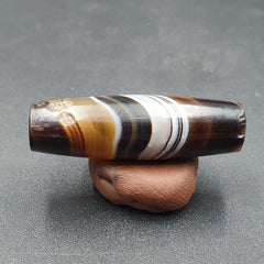 Antique Old Yemeni Agate Natural Rare pattern Banded Agate Bead 37mm BD-1