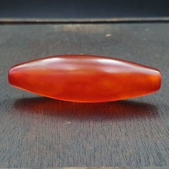 Antique Red Very rare Himalayan Tibetan Agate carnelian large Bead 63.5mm
