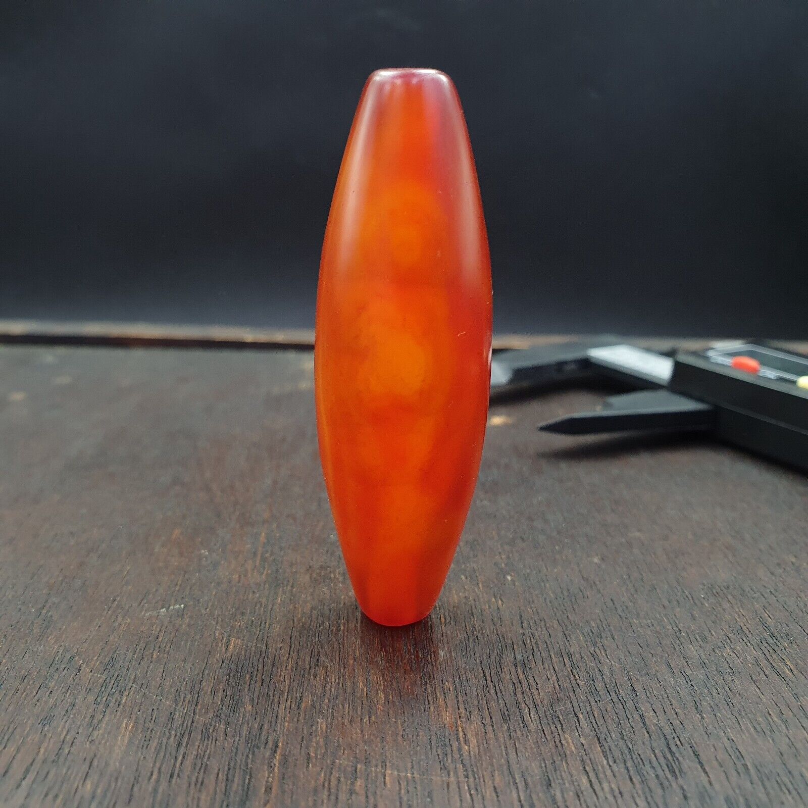 Antique Red Very rare Himalayan Tibetan Agate carnelian large Bead 63.5mm